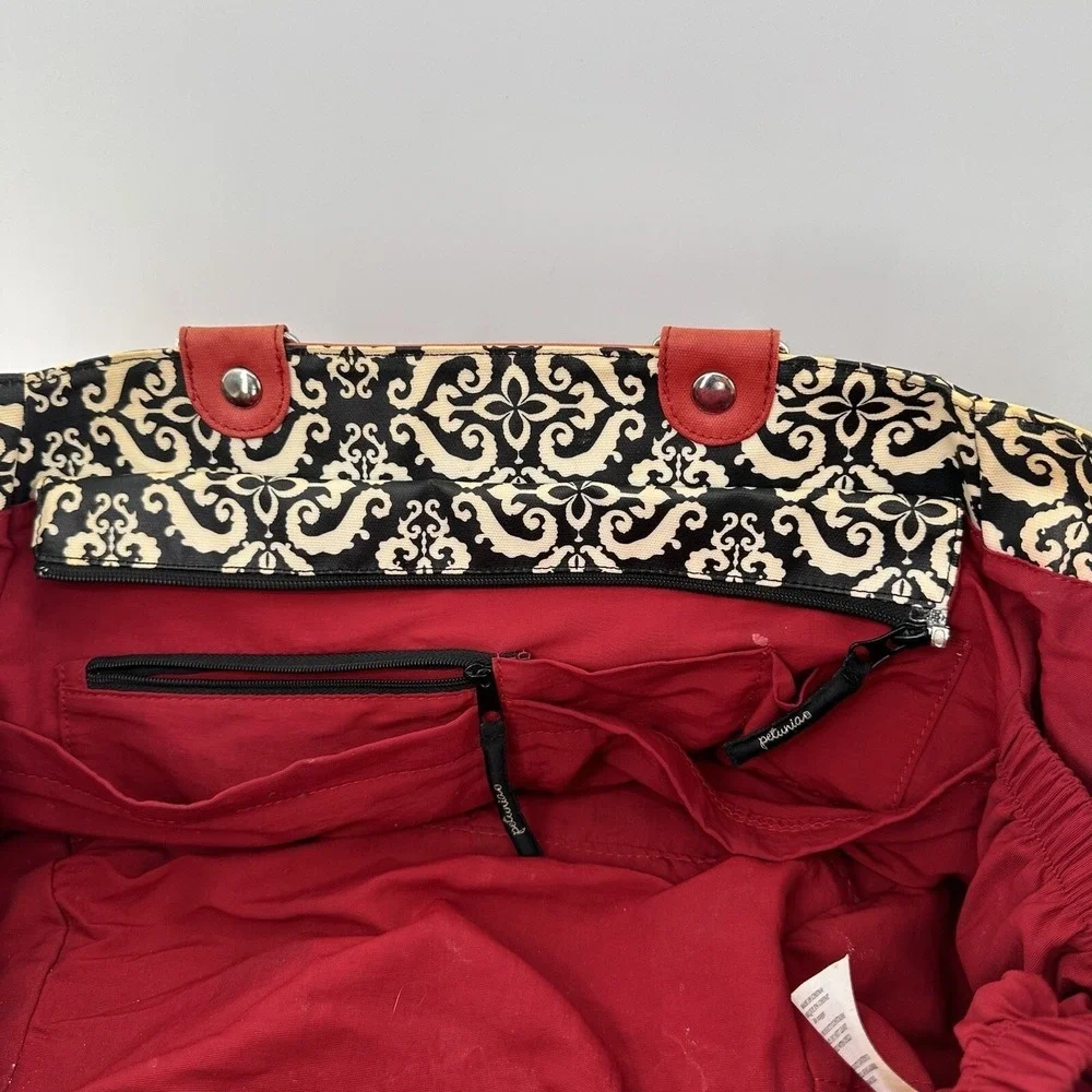 Petunia Pickle‎ Bottom Wistful Weekender Diaper Bag Fez Tote Embroidered Read